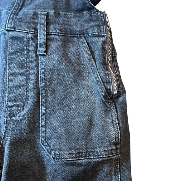 Madewell Black Boho Grunge Festival Denim Overalls XXS - Picture 4 of 8
